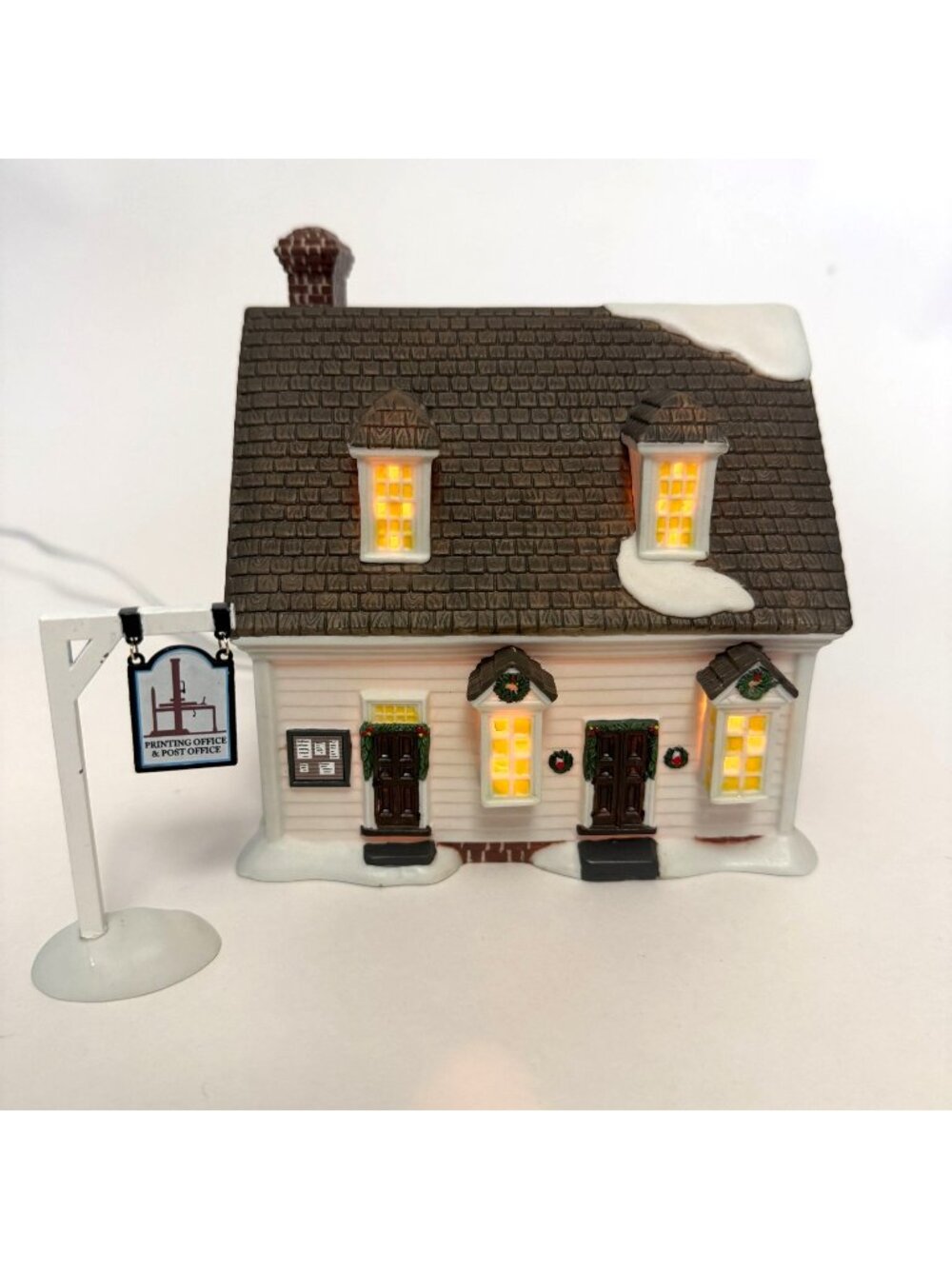 Department 56 Williamsburg Printing Office & Post Office 2012 Porcelain 4025417
